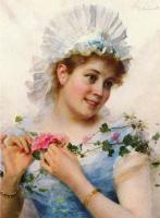 Federico Andreotti - A Young Girl With Roses